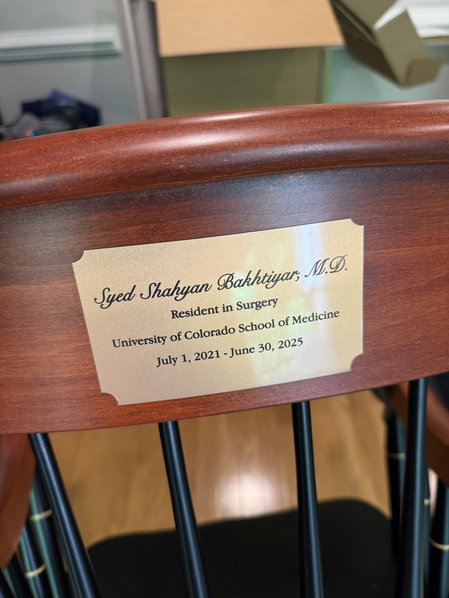 SSB, MD, MBE (@aortologist) on Twitter photo Graduation in 3 weeks! Time flies & dreams do come true 🧑🎓
Wonder what the history behind the chair is?
<a href="/CUDeptSurg/">CU Department of Surgery</a> Graduation in 3 weeks! Time flies & dreams do come true 🧑🎓
Wonder what the history behind the chair is?
<a href="/CUDeptSurg/">CU Department of Surgery</a>