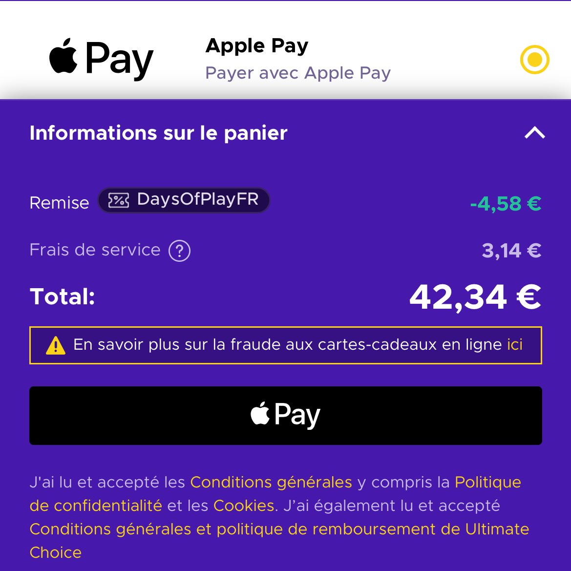 🚨 ALEEEERTE BIG PROMO PSN

🔵 Cartes PSN 50€ à 42€ TTC !!
🎟️ Code : « DAYSOFPLAYFR »
🔗 eneba.com/fr/psn-playsta…

Et en plus, l’abonnement PS+ est moins cher en ce moment avec les Days Of Play !