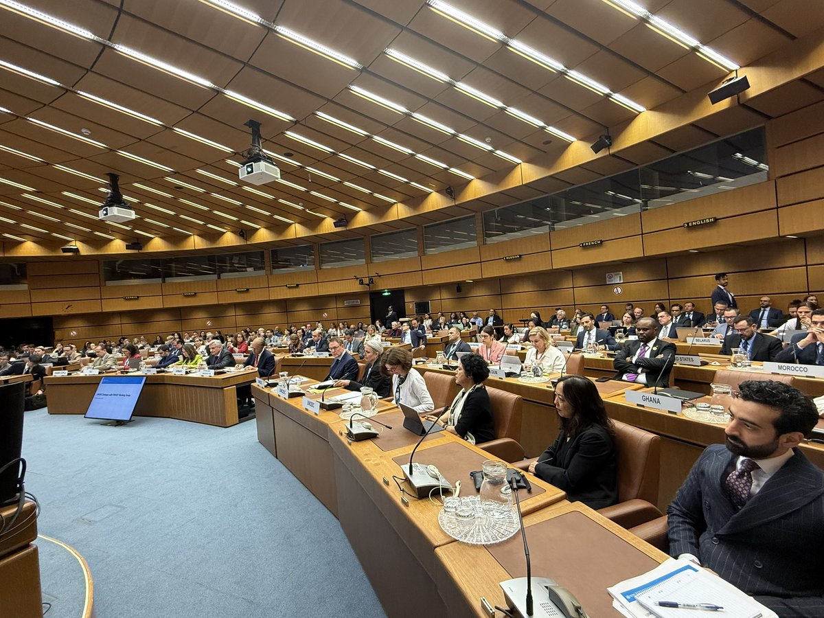 UN Commission on Narcotic Drugs (@cnd_tweets) on Twitter photo Strong participation at today’s ad hoc #FINGOV meeting, chaired by H.E. Amb. <a href="/TinaGjermeni/">Eglantina Gjermeni</a> 🇦🇱 - Member States engaging
with <a href="/GhadaFathiWaly/">Ghada Fathi Waly</a> and <a href="/UNODC/">UN Office on Drugs & Crime</a> Directors on the Office’s financial situation <a href="/UN_Vienna/">UN Vienna</a> Strong participation at today’s ad hoc #FINGOV meeting, chaired by H.E. Amb. <a href="/TinaGjermeni/">Eglantina Gjermeni</a> 🇦🇱 - Member States engaging
with <a href="/GhadaFathiWaly/">Ghada Fathi Waly</a> and <a href="/UNODC/">UN Office on Drugs & Crime</a> Directors on the Office’s financial situation <a href="/UN_Vienna/">UN Vienna</a>
