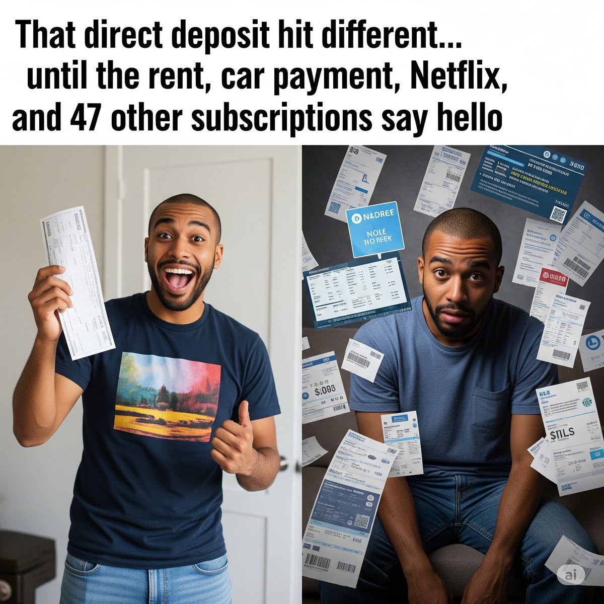 PeachStateSoln's tweet image. That direct deposit hits different… until the bills hit back harder 😅💸
Adulting is just watching your paycheck say hi and bye in the same breath.
#Payday #Adulting #Relatable #BudgetLife #MoneyGone #BrokeButFun #DirectDeposit #MoneyManagement #FinancialHumor #tbt #vital