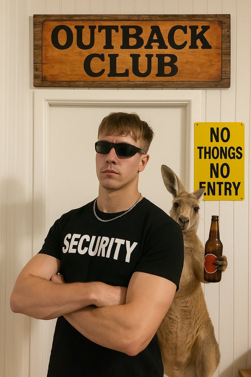 No thongs no entry.