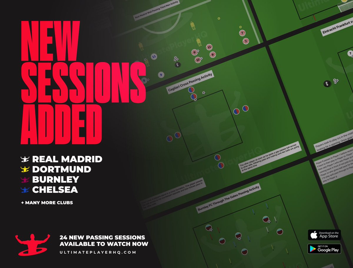 playersessionHQ's tweet photo. 24 brand-new football animation sessions just landed on the platform โ and theyโre ready to transform your coaching.
๐ป๐ฑ Available now โ exclusively for membersโจ
๐ Sneak peek & instant access: https://t.co/lu8ADprWRc
#FootballCoaching #SoccerCoach #CoachingContent #TacticalAnimations #UltimatePlayerHQ