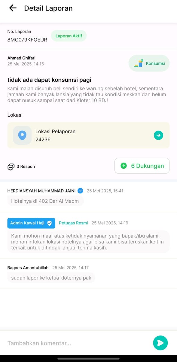 David Wijaya (@david_wijaya03) on Twitter photo Pelaksanaan Ibadah Haji tahun 2025 bisa dikatakan kacau balau... Ini gue ambil data dan faktanya dari keluhan para jemaah Haji di aplikasi Kawal Haji... Belum ada pernyataan dari Menag RI dan Presiden <a href="/prabowo/">Prabowo Subianto</a>...
<a href="/KangManto123/">MANTO GUDONO SK</a>
<a href="/Jelli_cent/">Jeni_Ly again</a>
<a href="/narkosun/">narkosun</a>
<a href="/kesittt/">kesit</a>
<a href="/PakarINTELek/">Pakar INTELek</a> Pelaksanaan Ibadah Haji tahun 2025 bisa dikatakan kacau balau... Ini gue ambil data dan faktanya dari keluhan para jemaah Haji di aplikasi Kawal Haji... Belum ada pernyataan dari Menag RI dan Presiden <a href="/prabowo/">Prabowo Subianto</a>...
<a href="/KangManto123/">MANTO GUDONO SK</a>
<a href="/Jelli_cent/">Jeni_Ly again</a>
<a href="/narkosun/">narkosun</a>
<a href="/kesittt/">kesit</a>
<a href="/PakarINTELek/">Pakar INTELek</a>