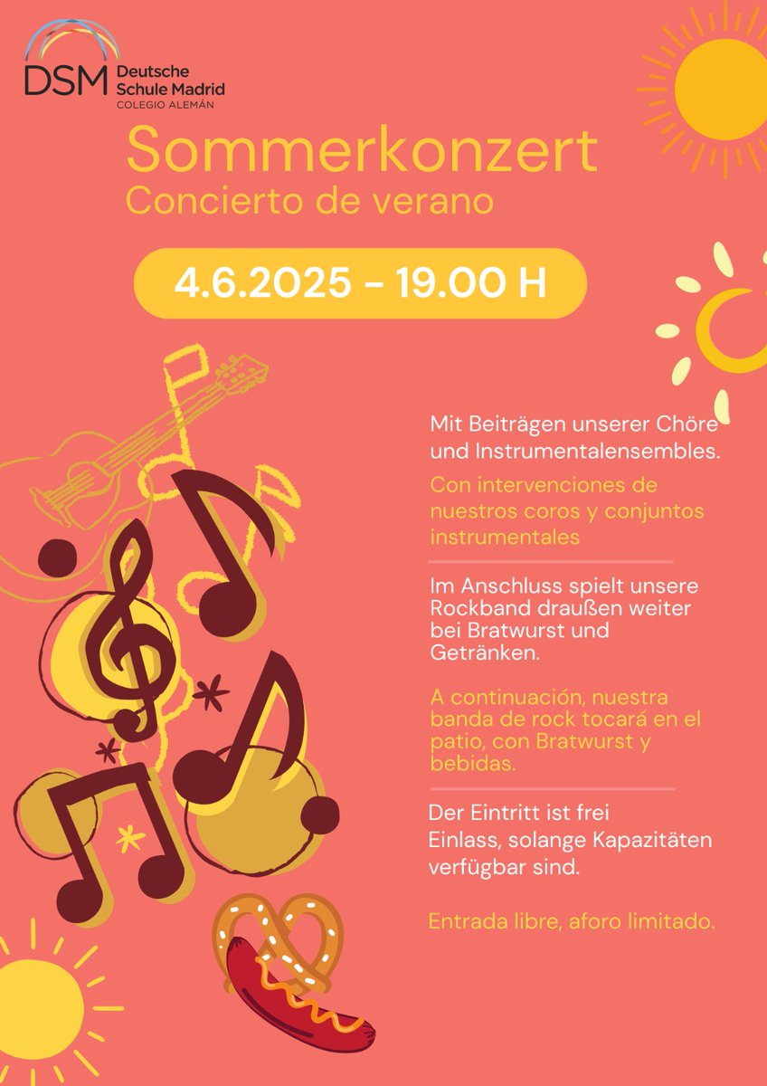 El departamento de alemán os propone participar en esta actividad para conocer mejor la música alemana y pasarlo bien aprendiendo alemán en ritmo.