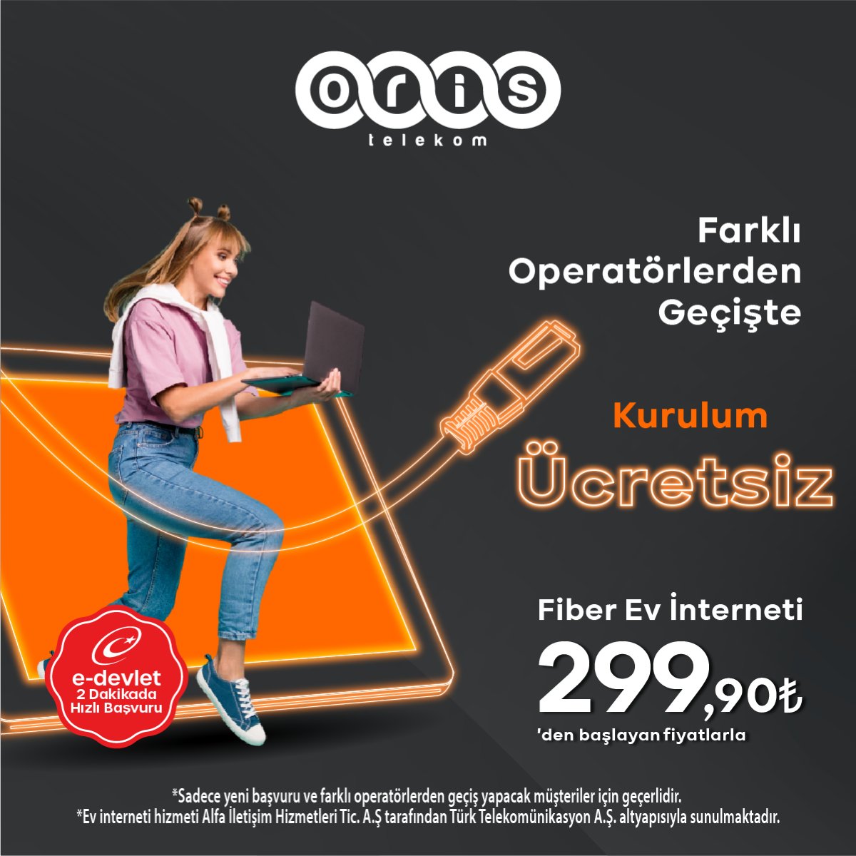 Oris Telekom’a geçmenin tam zamanı📢
Farklı bir operatörden Oris Telekom’a geçenlere Kurulum Ücretsiz fırsatını kaçırma🚀
Fiber Ev İnterneti sadece 299,90₺’den başlayan fiyatlarla🏠

#OrisTelekom #Fiberİnternet #ÜcretsizKurulum #Hızlıİnternet #İnterneteGeçiş