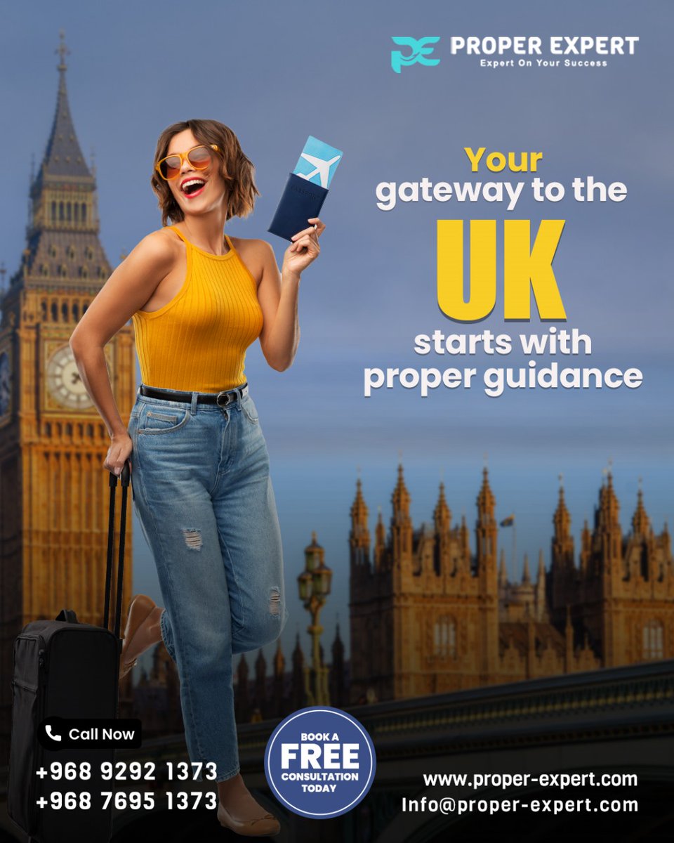 expert83510's tweet photo. Your UK journey begins with Proper Expert
🔗 https://t.co/F0R6I4BIn1
💬 +96892921373
📞+968 7695 1373
-
-
#StudyInUK #MoveToUK #UKVisa #UKConsultant #UKDreams #ProperExpert #UKBound #VisaExperts #StudyAbroad #FreeConsultation https://t.co/7KeTTWNnTq