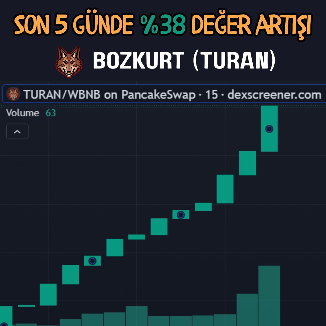 Bozkurt (TURAN) Token, son 5 günde %38'den fazla değerlendi! 🐺💰💪

TÜRK'ün gücünü göster! Geç kalmadan sen de katıl! 🇹🇷🇦🇿🇰🇬🇰🇿🇺🇿

👉 pancakeswap.finance/?outputCurrenc…

#BozkurtTuranToken #BozkurtToken $TURAN #TürkMitolojisi #TürkKültürü #Bozkurt #Turan #KriptoPara #Token #Crypto #Web3