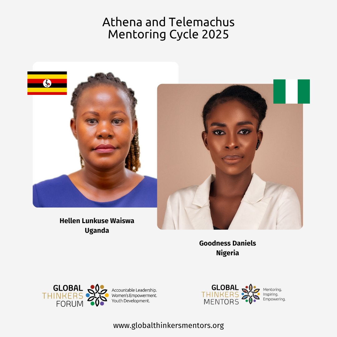 GTFMentoring's tweet image. We are excited to have among our 2025 mentees Goodness from #Nigeria! Her #mentor is Hellen Lunkuse, Executive Director of the @rapehurtsf in #Uganda, working with women & children at risk. Goodness is a passionate Special Educational Needs & Disabilities activist. #GTF #sdgs