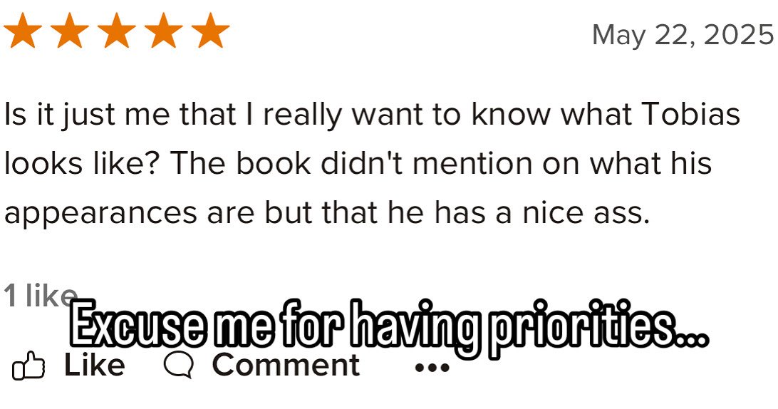 Quite possibly the funniest review I’ve ever received for my books. Check out Tobias’s famous ass in DEAD WRONG, available now!

(There’s definitely an entire half a page description of said character’s appearance, too.)