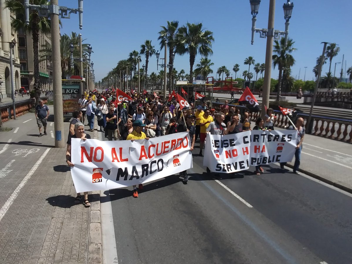 cgtcorreosbcn's tweet photo. La CGT ha convocat vaga general aquest 28 de maig en contra de l'Acord Marc que vol imposar Correos amb la complicitat de CCOO, UGT i CSIF. Els treballadors ens movilitzem perquè no ens desregularitzin les nostres condicions de treball. Acabem amb l'Acord Marc!!!! https://t.co/bvgA3zWMIf
