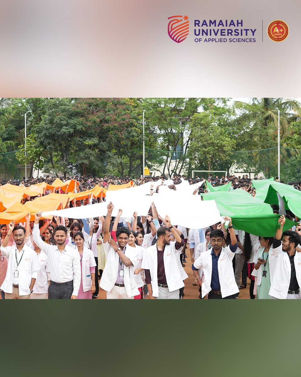 MS Ramaiah University of Applied Sciences joined youth across India for Yuva Shakti, Bharat Ki Shakti. 
On May 28, students took the National Youth Pledge, uniting under One Youth, One Nation, One Resolve towards a Viksit Bharat by 2047.
<a href="/PMOIndia/">PMO India</a> <a href="/narendramodi/">Narendra Modi</a>