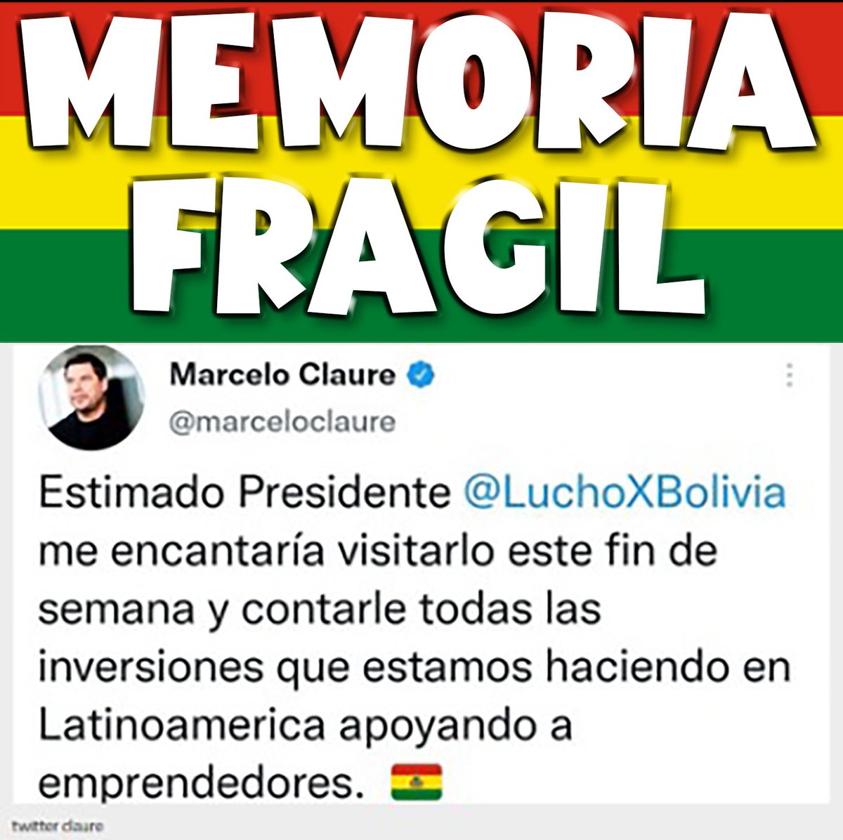 evo_Cabron1's tweet photo. @MetaleraYesik @miguelcgangel @marceloclaure Y este mafioso.
@marceloclaure #MarzetKlaureEsMASfia 

@JaimeDunn_ Es el nuevo @evoespueblo https://t.co/klaZ2ysGhV