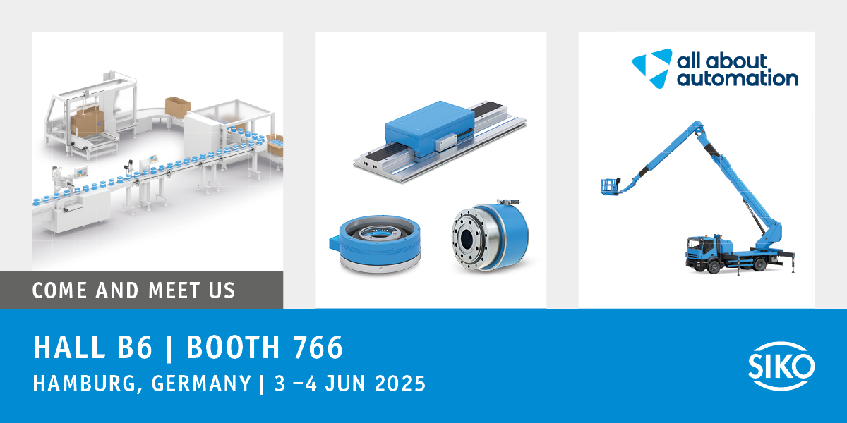 #allaboutautomation in Hamburg
June 03-04, 2025 📌🗓

Next week the #allaboutautomation starts in #Hamburg 🤩

Come by and meet our experts around the topics #Positionfeedback, #FormatAdjustment and #MobileAutomation.

Visit SIKO at booth 766, hall B6 🙂