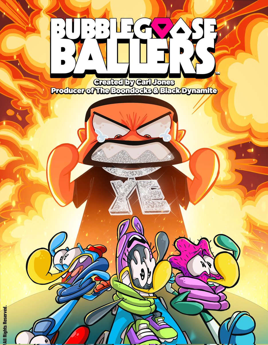 BubblegooseXYZ's tweet photo. 💎💎💎 PRE-ORDER YOUR COMIC BOOK IN  3 DAYS 💎💎💎

The countdown is on to the launch of the Pre-Orders of the BUBBLEGOOSE BALLERS vs YE COMIC BOOK from @iamcarljones at DREAMCON on Friday 30th May. https://t.co/j00ztFjlTn