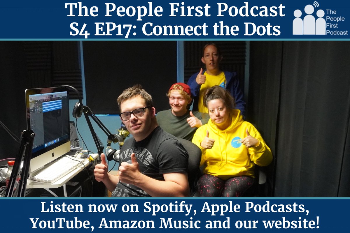 This week's episode of the <a href="/PfkcR/">People First Keighley & Craven</a> Podcast features another local organisation: CONNECT THE DOTS! 🎉

We had 4 amazing guests who came to talk about what kind of things they get up to - like trips, cooking, games and more! We hope you enjoy.

Listen now: podfollow.com/the-people-fir…