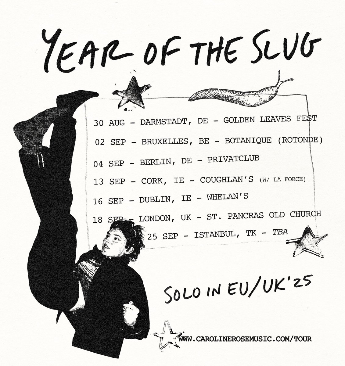 caroline rose (@carolinerosefm) on Twitter photo slug comes to europe
presale is now live for most dates, link in bio for the code slug comes to europe
presale is now live for most dates, link in bio for the code