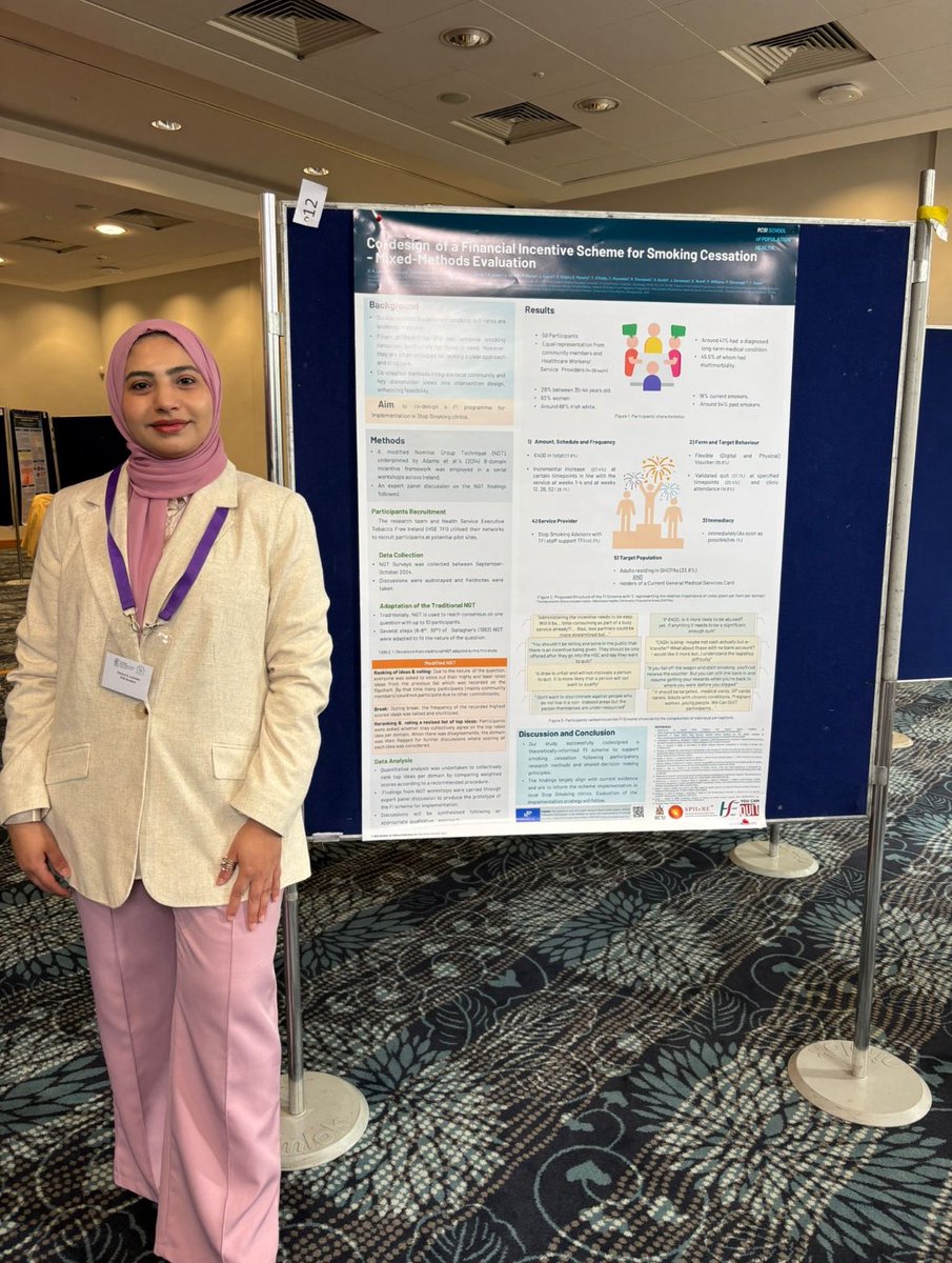A huge congratulations to <a href="/RehamALasheen/">Reham A. Lasheen</a> from team COMPASS, who was awarded the Patient’s Choice Poster Prize at the Psychology, Health and Medicine Conference hosted by Queen’s University Belfast on the 27th May 2025 👏🎉

<a href="/RCSI_PopHealth/">RCSI School of Population Health</a>