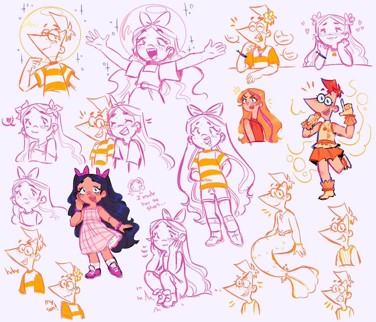 the whole doodle page if yall even care🧍‍♂️#phineasandferb