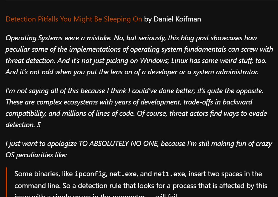 Thanks Zack Allen for featuring my article again in Detection Engineering Weekly no. 114 !

detectionengineering.net/p/det-eng-week…