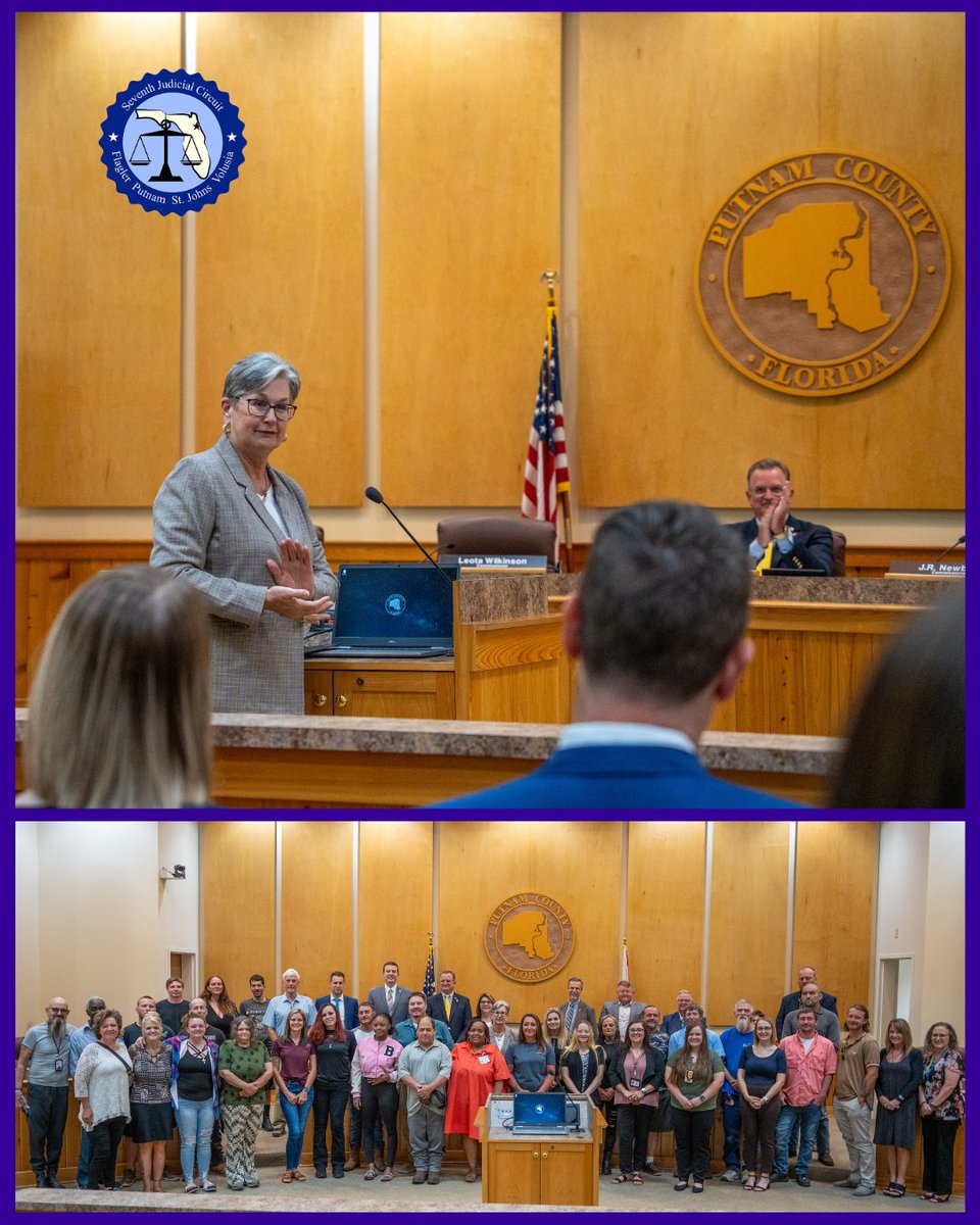 The Putnam County Board of County Commissioners has proclaimed May 2025 as Problem-Solving Court Month, recognizing the impact of the Putnam County Drug Court.

Judge Elizabeth Morris accepted the proclamation on behalf of the program. She was joined by members of the Drug Court
