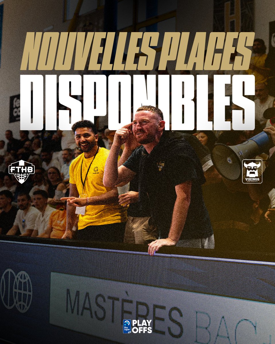 𝗕𝗜𝗟𝗟𝗘𝗧𝗧𝗘𝗥𝗜𝗘

On ouvre des places supplémentaires pour samedi ! 🔥

Entre la demi-finale retour des playoffs et la diffusion de la finale de LDC, une soirée 100% sport vous attend à Ferrari 🖤💛

🎫 Réservez maintenant : bit.ly/3ZAP5RV

#PassionNoirEtOr⚫️🟡