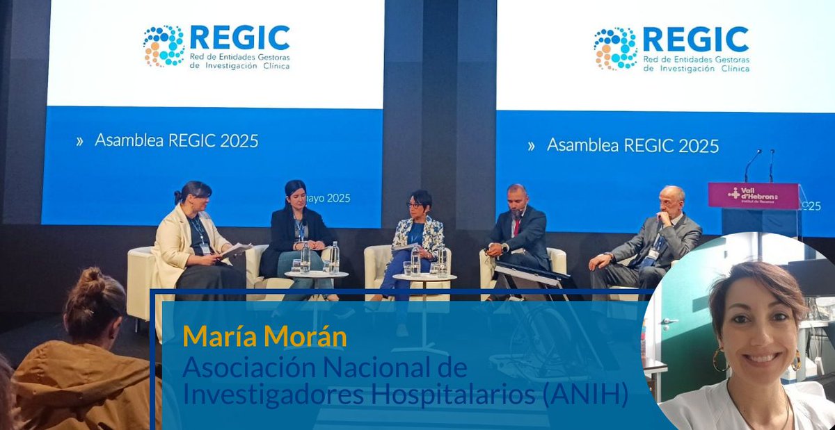 REGIC (@_regic) on Twitter photo 🔝 María Morán, presidenta de <a href="/ANIH_1/">Asociación Nacional Investigadores Hospitalarios</a>, participó en la #AsambleaREGIC2025 en la mesa de debate sobre justificación de ayudas de la AES.
🗣️ “Es necesario un cambio normativo para poder realizar una gestión de los fondos de la investigación biomédica razonable" 🔝 María Morán, presidenta de <a href="/ANIH_1/">Asociación Nacional Investigadores Hospitalarios</a>, participó en la #AsambleaREGIC2025 en la mesa de debate sobre justificación de ayudas de la AES.
🗣️ “Es necesario un cambio normativo para poder realizar una gestión de los fondos de la investigación biomédica razonable"