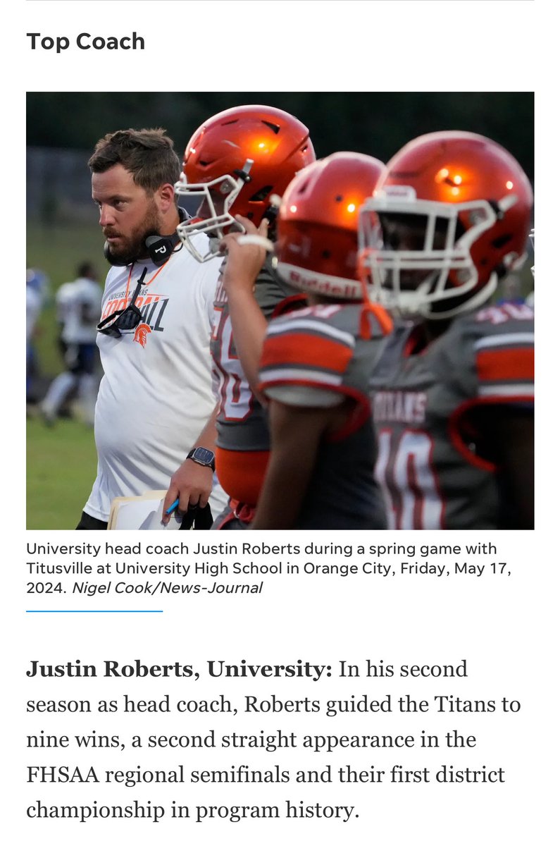 Justin Roberts (@coachrobertshs) on Twitter photo <a href="/MalachiWalters6/">Malachi Walters</a> <a href="/jaay_cook/">Jaay-r “J5” cook🌟</a> Very honored to be recognized individually as well, especially in an area with legends like Coach Darlington, Wilk, and Price.
Not really my award though. Selfless men like @CoachFoxUHS <a href="/CoachAlexPly/">Coach Alex</a> <a href="/coach_spaulding/">Coach Spaulding</a> <a href="/CoachFitzz/">Coach Fitzgerald</a> Kestory, Schulz and Lingard all made the team go! <a href="/MalachiWalters6/">Malachi Walters</a> <a href="/jaay_cook/">Jaay-r “J5” cook🌟</a> Very honored to be recognized individually as well, especially in an area with legends like Coach Darlington, Wilk, and Price.
Not really my award though. Selfless men like @CoachFoxUHS <a href="/CoachAlexPly/">Coach Alex</a> <a href="/coach_spaulding/">Coach Spaulding</a> <a href="/CoachFitzz/">Coach Fitzgerald</a> Kestory, Schulz and Lingard all made the team go!