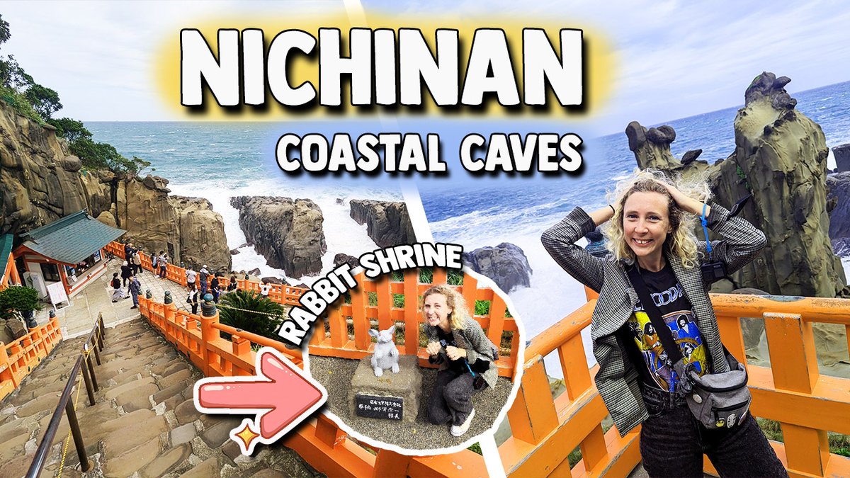 NEW VIDEO! 
We visit the coastal caves, caves along the Sunshine Coast of Japan where there are temples in the rocks! We found a little 🐰RABBIT SHRINE🐇 as well and cast wishing stones! Give the video a watch>> youtu.be/Zo1c0nuc9Iw
