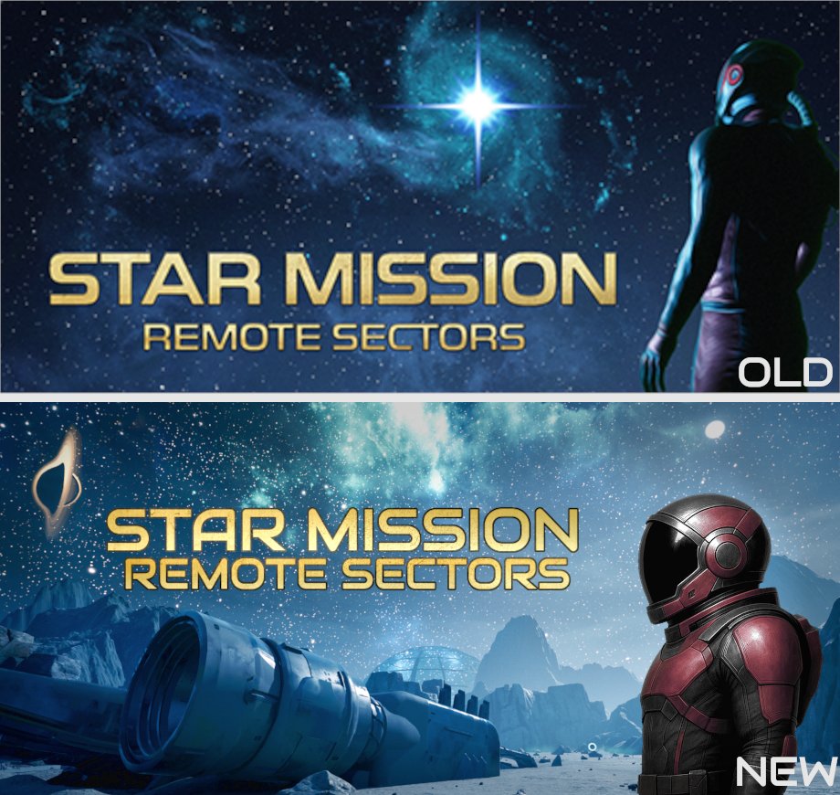 It's been 6 days since 'Star Mission: Remote Sectors' launched—and today I designed a new Steam capsule &amp; logo!

Do you like the new design better than the old one?

Also, the 10% launch discount ends tomorrow—now’s a great time to grab it!

#gamedev #indiegame #UnrealEngine