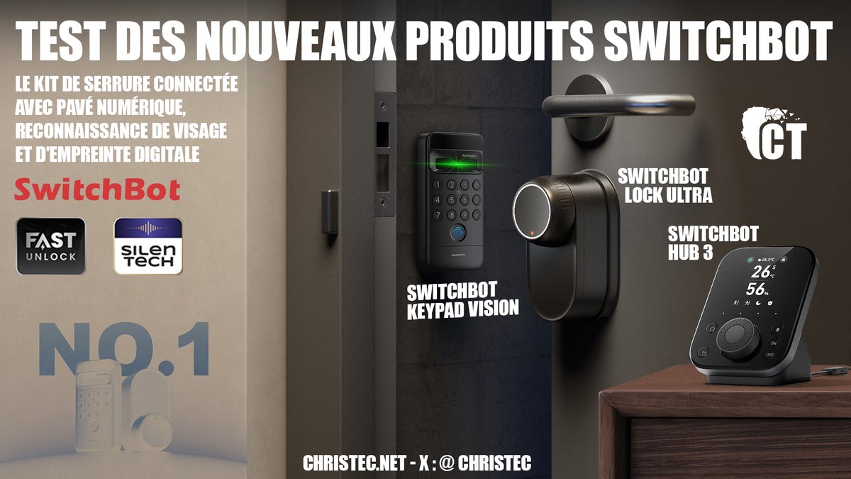 Test et avis détaillé du #SwitchBot Lock Ultra et du SwitchBot Keypad Vision avec le Hub 3 : La serrure connectée révolutionnaire.🔐<a href="/SwitchBot/">SwitchBot</a>

➡️Test : christec.net/test-du-switch…
➡️Vidéo : youtu.be/v0bJLgijHME
➡️amzn.to/4mF1dLS
 
#ChrisTec #TEAMG1 #GeForceRTX5060 #Tech