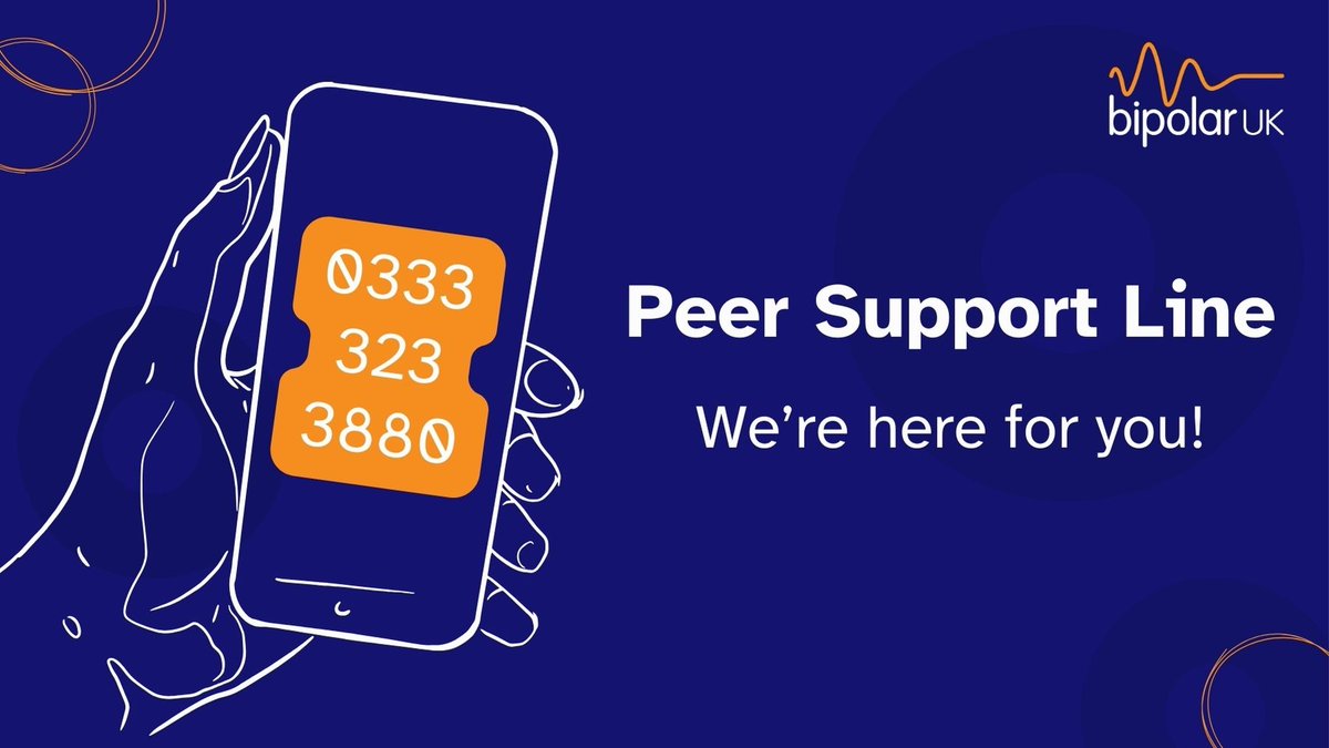 Bipolar UK (@bipolaruk) on Twitter photo π€ We know that living with bipolar can feel isolating sometimes. Thatβs why weβre here to help. Call our Peer Support Line for confidential, peer-led support and advice.
π 0333 323 3880 | βοΈ info@bipolaruk.org
#LetsTalkBipolar π€ We know that living with bipolar can feel isolating sometimes. Thatβs why weβre here to help. Call our Peer Support Line for confidential, peer-led support and advice.
π 0333 323 3880 | βοΈ info@bipolaruk.org
#LetsTalkBipolar