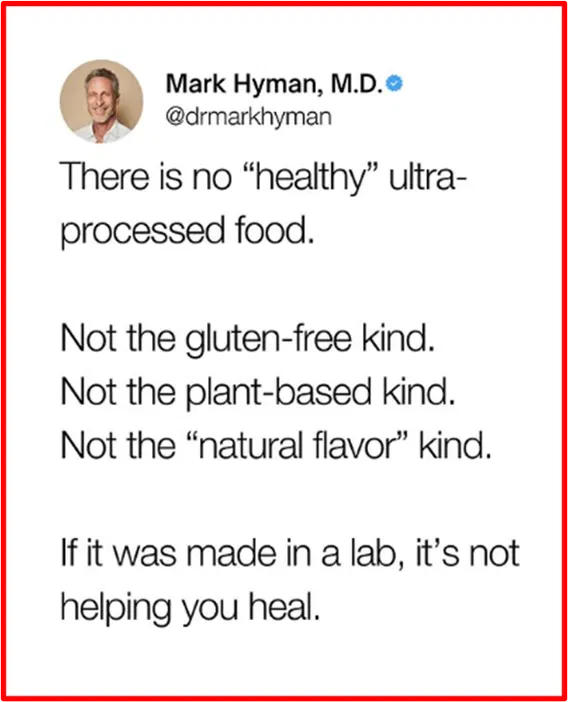 TheGOATFarmLLC's tweet photo. Truth: There is no healthy ultra-processed food.
#HealthIsImportant #healthymorning #HealthyLiving #HealthyRecipes https://t.co/uwiApss8SI