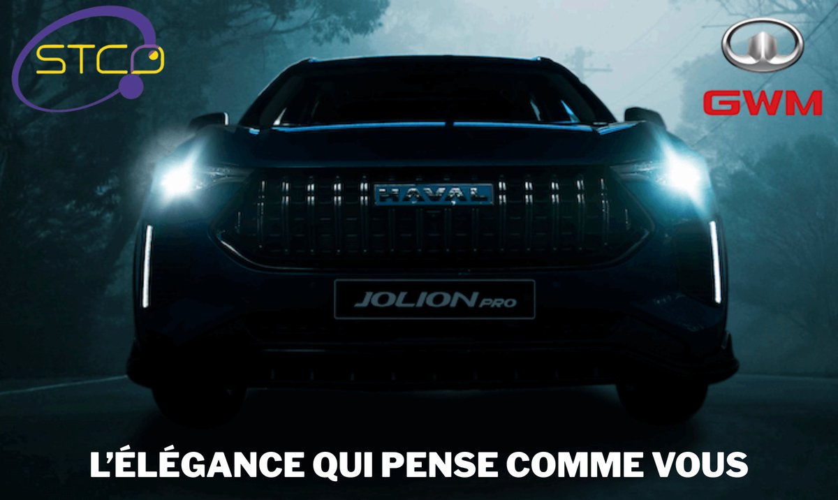 StcdMotors's tweet photo. 🚗💡 IL NE SE CONTENTE PAS DE ROULER, IL RÉFLÉCHIT.

Le JOLION PRO est disponible dès maintenant chez STCD Motors.
Design affûté, confort premium, cerveau intelligent.
#JOLIONPRO #HAVAL #STCDMotors #Djibouti #SMARTDRIVE
