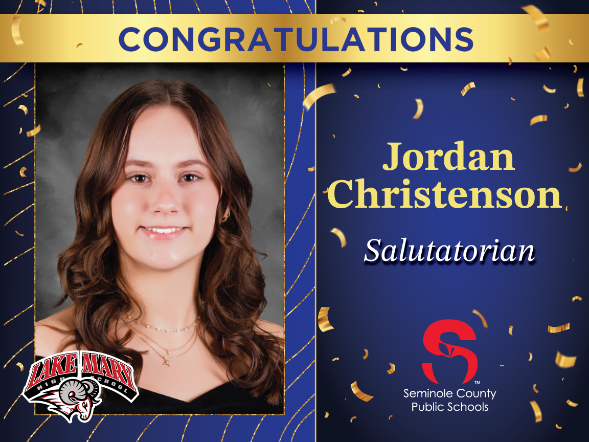 SCPS Info (@scpsinfo) on Twitter photo Congratulations to <a href="/LMHSRams/">LakeMaryHighSchool</a> Valedictorian, Nic Treland and Salutatorian, Jordan Christenson Congratulations to <a href="/LMHSRams/">LakeMaryHighSchool</a> Valedictorian, Nic Treland and Salutatorian, Jordan Christenson