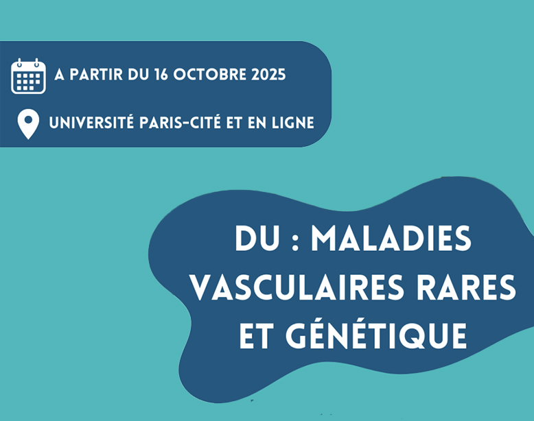 Un D.U : Maladies vasculaires rares et génétique à la rentrée. Plus d'infos : portailvasculaire.fr/espace-sfmv/ac…