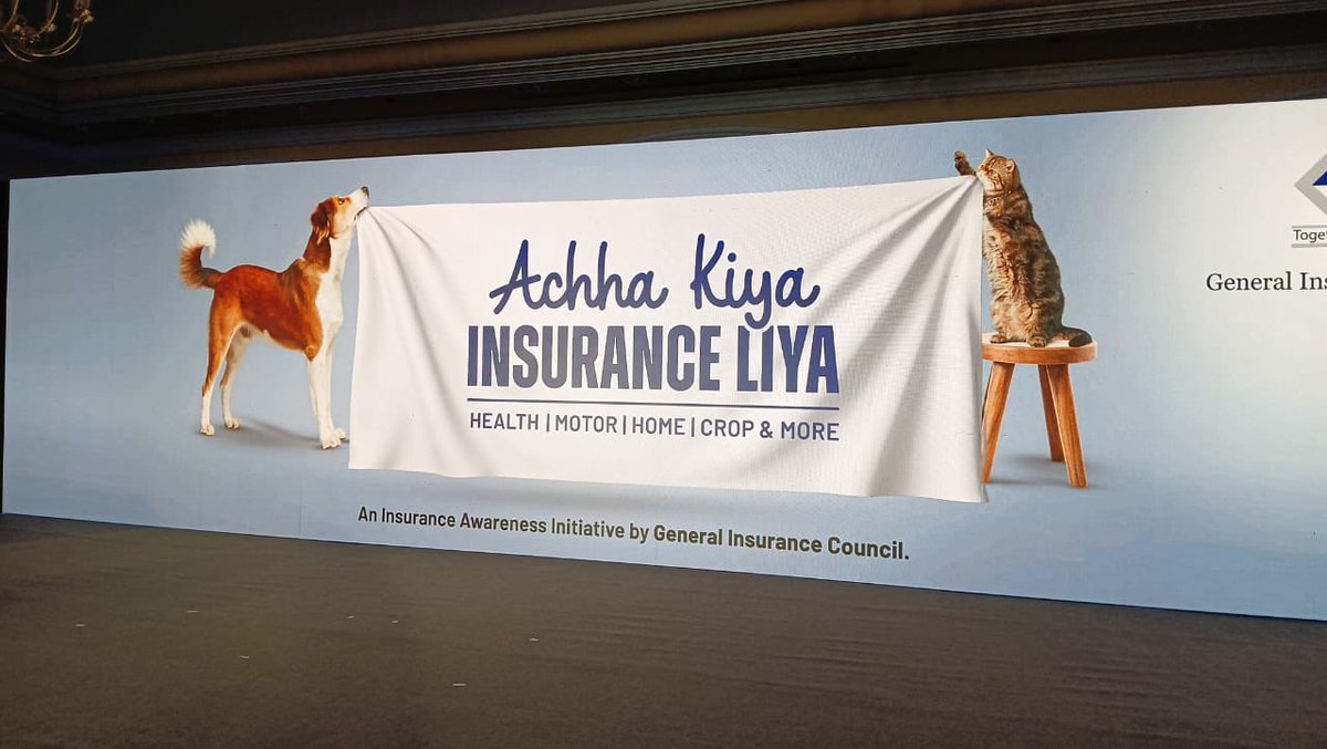 tapansinghel's tweet photo. Proud to launch ‘Achha Kiya Insurance Liya’- a bold step by the General Insurance Council to make insurance simple, relatable, and empowering.
Let’s move from fear to clarity, from jargon to everyday relevance.
#AchhaKiyaInsuranceLiya #GeneralInsuranceCouncil #EmpoweringIndia https://t.co/4uLKtZjpCE