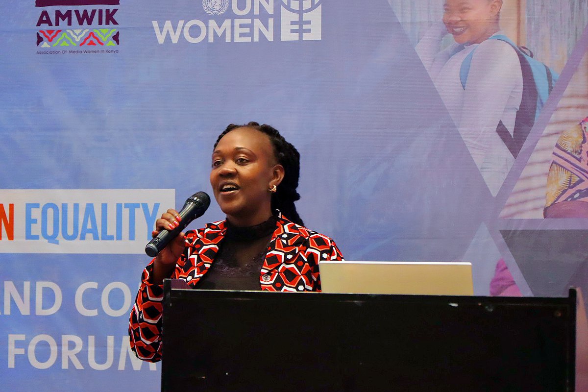AMWIK's tweet photo. The #GenerationEquality regional media forum, in partnership with @unwomenAfrica, is underway with representatives from over 14 countries. 
The event features sessions on best practices for exploring the intersection of climate change and gender equality, as well as the media’s role in driving transformative narratives.  @unwomenkenya