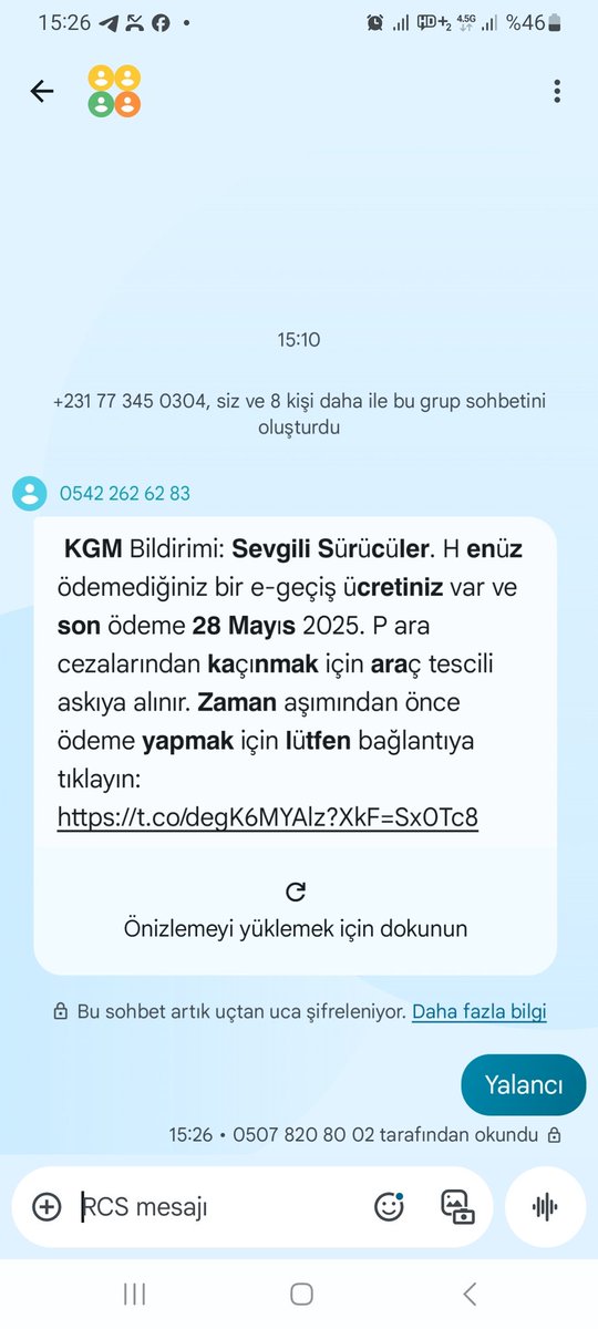 Yeni dolandırıcılık yöntemi bu mu
Dikkat
<a href="/kgm_tr/">KGM Türkiye</a>