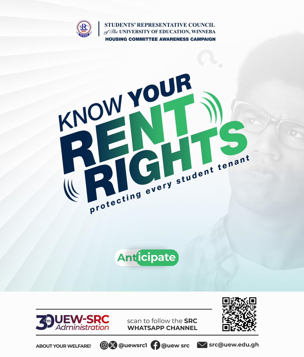 📍📍📍📍JUST IN📍📍📍📍

HOUSING COMMITTEE AWARENESS CAMPAIGN - _KNOW YOUR RENT RIGHTS: Protecting Every Student Tenant

#30thadministration
#Src