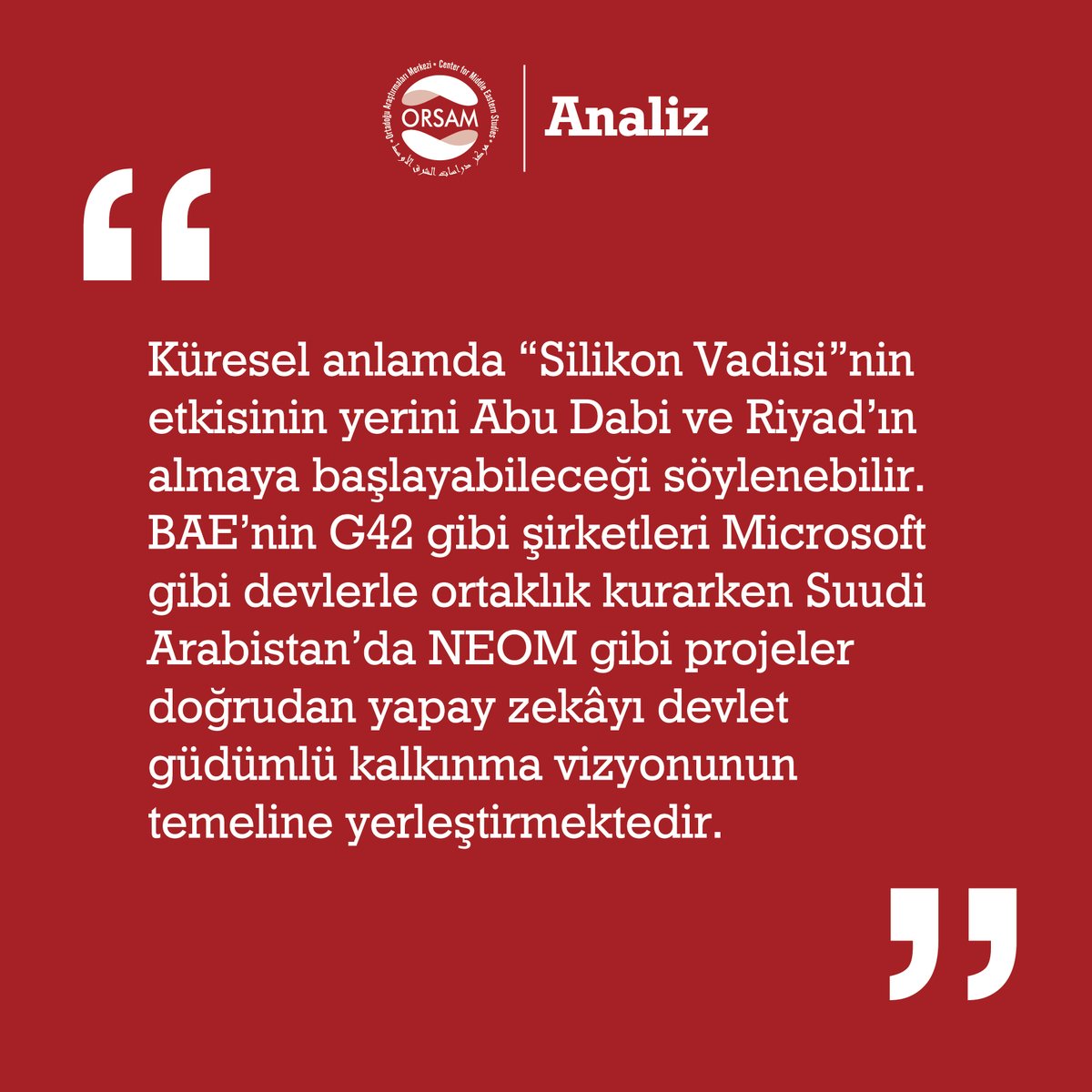 ORSAM (@orsamorgtr) on Twitter photo Analiz | Yapay Zekânın Ekonomi Politiği: BAE’nin Fransa ve ABD’deki Veri Merkezi Yatırımları
✒️Dr. Gökhan Ereli (<a href="/ereligokhan/">Dr. Gökhan Ereli</a>)
🔗orsam.org.tr/tr/yapay-zekan… Analiz | Yapay Zekânın Ekonomi Politiği: BAE’nin Fransa ve ABD’deki Veri Merkezi Yatırımları
✒️Dr. Gökhan Ereli (<a href="/ereligokhan/">Dr. Gökhan Ereli</a>)
🔗orsam.org.tr/tr/yapay-zekan…