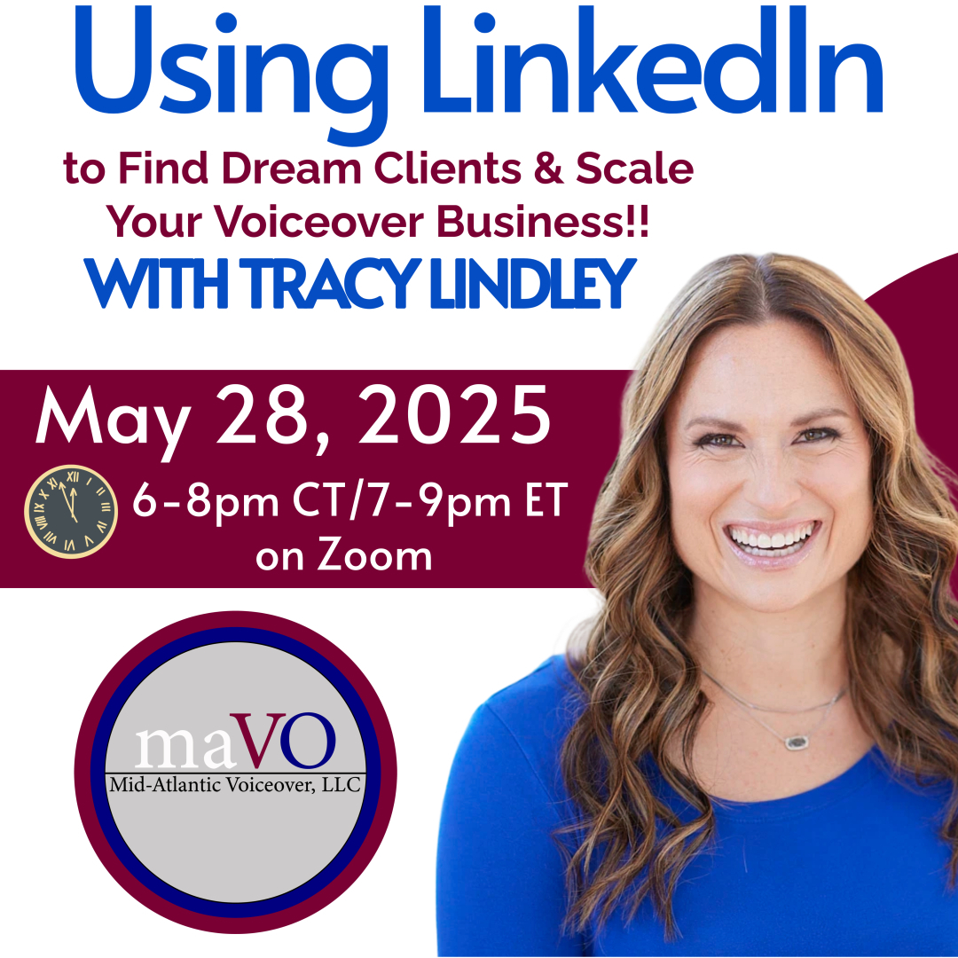 midatlanticvo.com/event-details/…
This great #webinar is happening tonight with <a href="/TracyLindleyVO/">Tracy Lindley</a> :) Make sure to register soon!! #vo #actorslife #mavo
