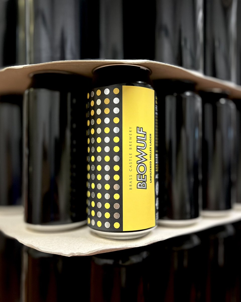 ✨BEOWULF 4.2% HELLES LAGER✨

Cans are now BACK IN STOCK! Beowulf is an unfiltered Helles lager, full bodied with notes of honeycomb and bread crust, with a hint of citrus. Vegan and certified gluten-free, of course 🍻

Shop here:
brasscastle.co.uk/shop/p/beowulf…