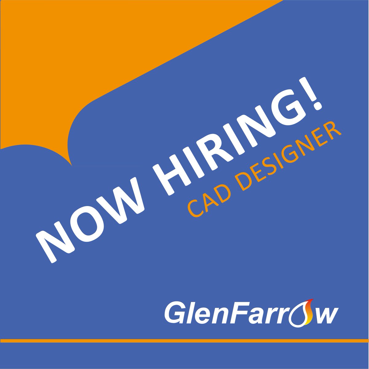 GlenFarrowUK's tweet image. WE ARE HIRING! 🚨

GlenFarrow is on the look out for a CAD Designer to join our Engineering and Fabrication team. 

Learn more about the job role and how to apply here: glenfarrow.co.uk/our-business/c…

#wearehiring #CADdesigner
