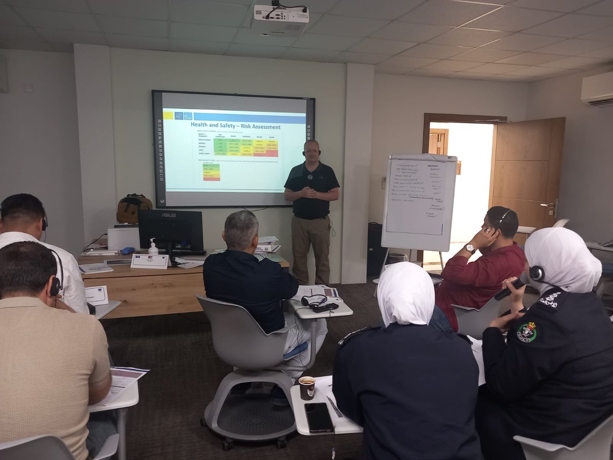 fiap_es's tweet photo. #CTJUST strengthens 🇯🇴 Jordan's security:

How? Training their security forces on:

🔸 The early warning concept to prevent terrorism threats.
🔸 Forensic crime scene management.

Learn more on #FIAPNews 🗞️ https://t.co/LtijGXzRHC https://t.co/QvKUIIhWII