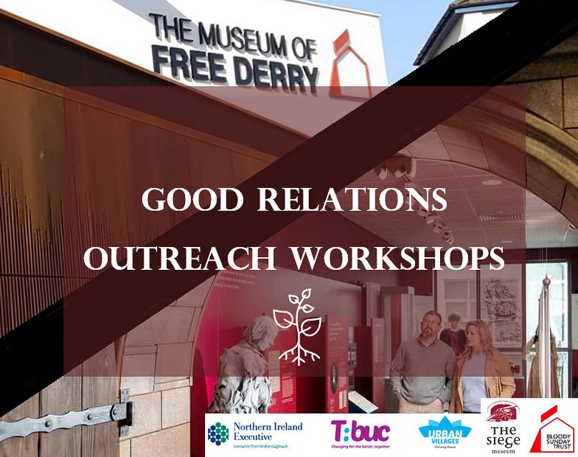 The Museum of Free Derry and Siege Museum recently welcomed groups from St Ciaran’s College and East Side Partnership as part of our Good Relations Outreach Workshops. 
 
During their visits they viewed both exhibitions and took part in discussions with Bloody Sunday Family-