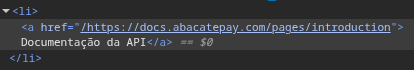 lucas_marques's tweet photo. @daniellimae @ChristoPy_ 
Tava fuçando no site do @abacatepay e peguei um pequeno bugzinho.

O link da documentação da API está com uma `/` no começo.

Redirecionando para https://t.co/1XKQbEPeZ5

e não para a url correta. https://t.co/X4sluz5OnK