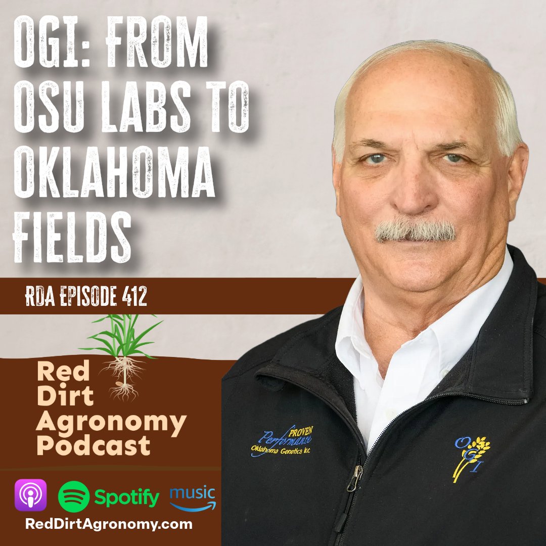 RedDirtAg's tweet image. 🎧 Episode 412 is here! apple.co/44SqZWo
Mark Hodges from @okgenetics  shares how OSU’s wheat breeding program turns science into yield, profits, and global reach. 🌾
✅ Dual-purpose wheat
✅ Milling &amp;amp; baking traits
✅ 70% market share in OK
✅ What the future holds