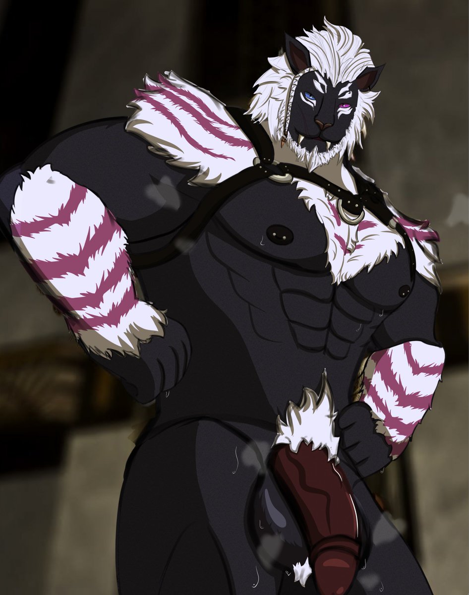 Lorat_Nar's tweet photo. A second ver. of my previous art, made possible by people hitting a reaction goal on my TG 
#finalfantasyxiv #hrothgar #sweat #sweatyballs #sweatygenitalia #balls #bulge #male #nipples #underwearsniffing #penis #hugepenis #muscular #muscularmale #muscularanthro #musk https://t.co/gKyzQ6QVI8