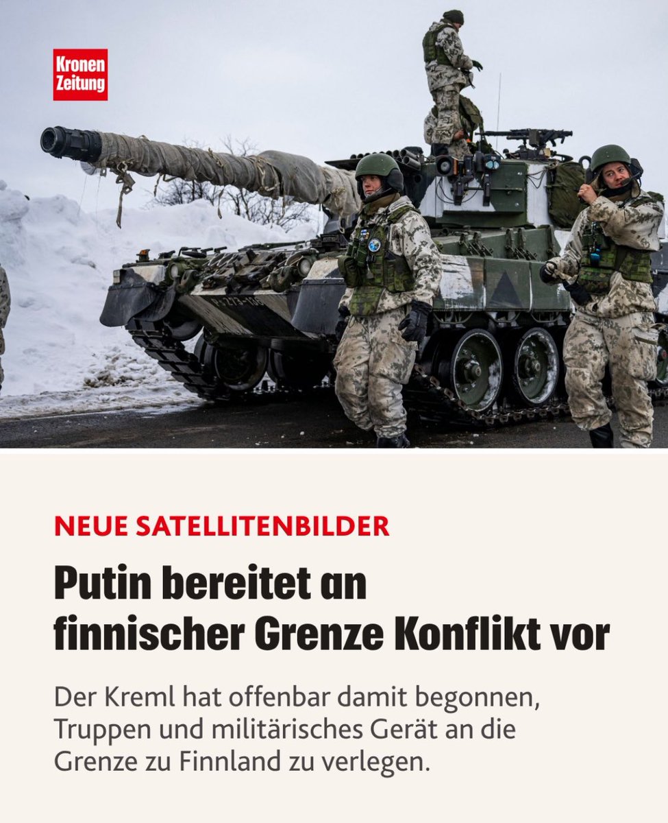 Neue Satellitenbilder zeigen russische Truppenbewegungen an der Grenze zu Finnland. Dabei ist zu beachten: Die NATO hatte zuvor bereits ihre Präsenz in der Region deutlich verstärkt – ein Faktor, der in der aktuellen Lage nicht unbeachtet bleiben sollte. #Finnland #Russland #NATO