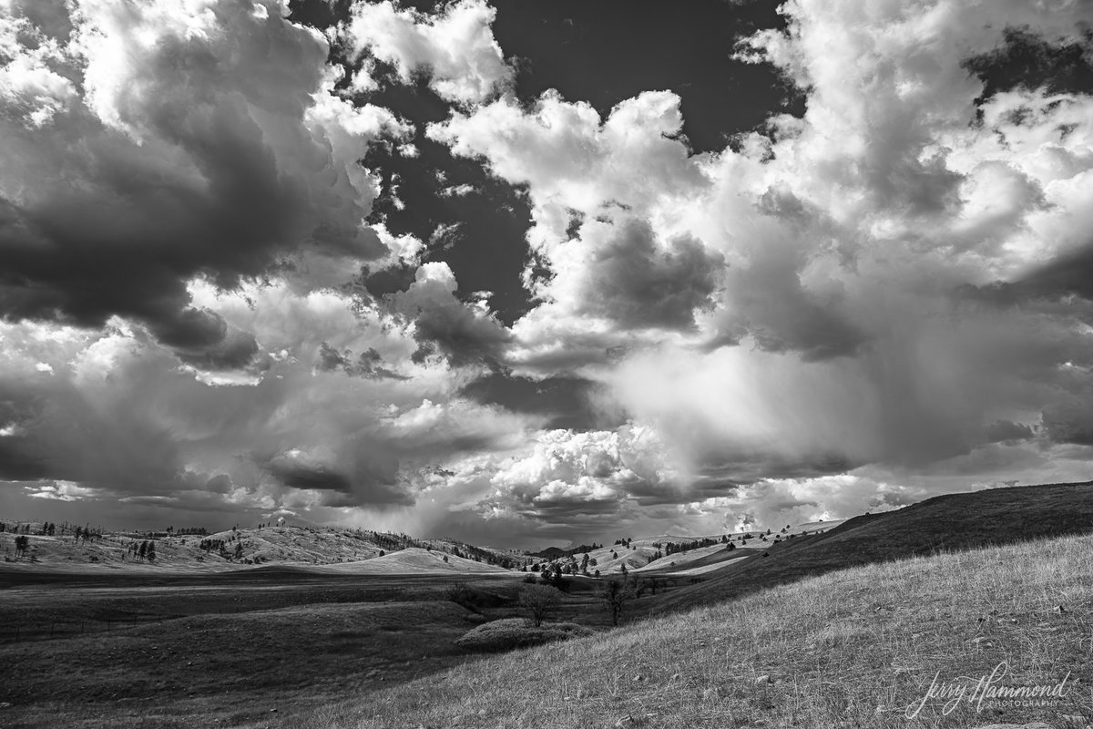 Clouds make for great landscapes.  Black and white makes it even more interesting!